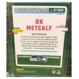 2023 Donruss Optic Threads DK Metcalf Blue Hyper Prizm #DT-DKM Seattle Seahawks