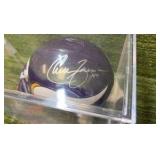 Chuck Foreman #44 Autographed Mini Helmet RB Minnesota Vikings w/ Auto Card !