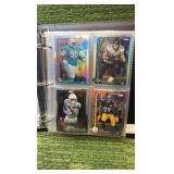 10 PAGE NFL CHROME BINDER 2025 Topps MIXED INSERTS ! 40 cards in Total