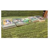 Mixed Small Set Holder of MLB & NFL Cards w/ Cal Ripken Jr & Barry Sanders! 5 Holders in Total