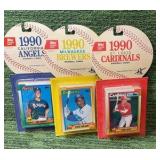 1990 Topps Baseball Rookies Set Hanger Packs Factory Sealed Lot of 3