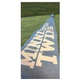 VINTAGE Minnesota Twins Iconic Handshake Logo Pennant !