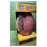 Steve Hutchinson #76 Autographed Minnesota Vikings Wilson NFL Official Football