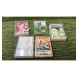 Mixed Small Set Holder of MLB & NFL Cards w/ Cal Ripken Jr & Barry Sanders! 5 Holders in Total