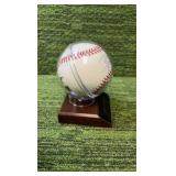 Joe Nathan Sweet Spot Autograph- Minnesota Twins Pitcher- NICE AUTO!  In Wooden Stand