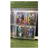 10 PAGE NFL CHROME BINDER 2025 Topps MIXED INSERTS ! 40 cards in Total