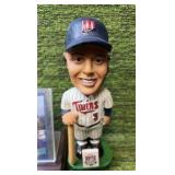 Roy Smalley 1987 World Series Champions Inscribed & Autographed Baseball & BOBBLE HEAD w/ Donruss Baseball Card