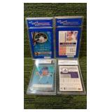 Graded Card of 4 ( Chan Ho Park Gem Mint 10, Mike Mussina Beckett 8.5, Brandon Webb BCCG 10, & 1998 Leaf Rookies 9 MINT)