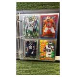 10 PAGE NFL CHROME BINDER 2025 Topps MIXED INSERTS ! 40 cards in Total