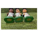 Les Straker, Dan Schatzeder, & Greg Gagne 1987 Wolrdd Series Champions Minnesota Twins BOBBLE HEAD LOT OF 3 !