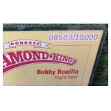 Lot of 3 1994 , Frank Thomas, Gregg Jeffries, & Bobby Bonilla  Donruss Diamond Kings JUMBO CARDS