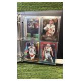 10 PAGE NFL CHROME BINDER 2025 Topps MIXED INSERTS ! 40 cards in Total