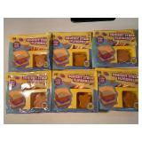 C2 - Crazy Fun Squishy Stack Flingers Peanut Butter & Jelly Sensory Toys (Lot of 6)