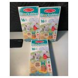 NM 1 - Melissa & Doug Blockables Farm Friends Play Set 16-piece (Lot of 3)