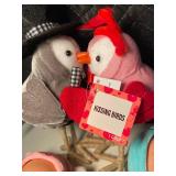NV 1 - Baby Bella Mini Plushy Babies & Kissing Birds (Lot of 4)
