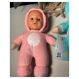 NV 1 - Baby Bella Mini Plushy Babies & Kissing Birds (Lot of 4)