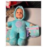 NV 1 - Baby Bella Mini Plushy Babies & Kissing Birds (Lot of 4)