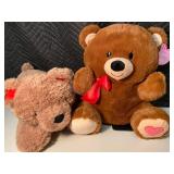 NC 1 - Plush Teddy Bear Pair (Lot of 2)