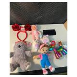 NH 2 - Ms. Rachel T28502 Plush, Squishmallows Danielle, Balloon Dog & Headband Mixed Lot (Lot of 7)