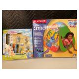 NC 2 - Bluey Scribble Scrubbie Set & Disney Stitch Pop-Up Play Tent (Lot of 2)