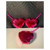 NH 4 - Festive Voice Heart Tumbler 20.5 Oz Pink Drinkware (Lot of 3)