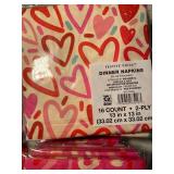 NC 3 - Valentine Party Supplies Assortment - Cello Bags & Napkins