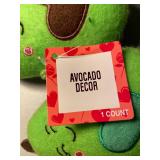 D1 - Dj Head Plush & Avocado Decor Plushes (Lot of 2)