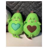 D1 - Dj Head Plush & Avocado Decor Plushes (Lot of 2)