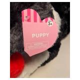 C4 - Plush Puppy Holding Red Heart