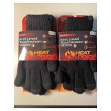 A5 - HeatLogic Knit Lined Touchscreen Gloves (Lot of 2 Pairs)
