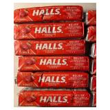 Halls Strawberry Cough Drops 9ct (Lot of 12)