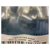 Super Chill Unflavored Seltzer 1L Bottles, 12-Pack, Zero Calorie, Best By 10/2025