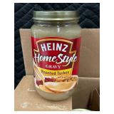 Case of 12 Heinz HomeStyle Roasted Turkey Gravy, 12 oz Jars (Best By 01/16/2024)
