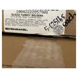 C - Sliced Turkey Bologna 5.625Lbs each - Natural Smoke Flavoring Added - USDA Inspected