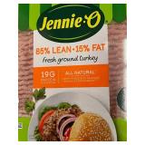 H - Jennie-O Ground Turkey 85% Lean 15% Fat - Fresh Ground Turkey 3 lb - 2 Pack