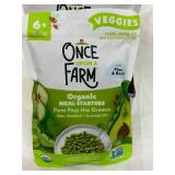 G - Once Upon a Farm Organic Meal Starters Peas Pass the Greens (8 x 3.5 oz Pouches)