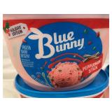 H - Blue Bunny Peppermint Stick Frozen Dairy Dessert - Holiday Edition (Lot of 6)