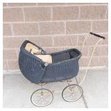 Heywood-Wakefield Antique Wicker Doll Buggy