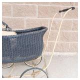 Heywood-Wakefield Antique Wicker Doll Buggy
