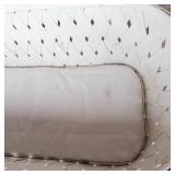 Vintage Woven Baby Cradle Bassinet on Wheels With Mattress