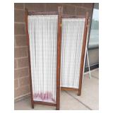 Vintage 4-panel Folding Privacy Screen