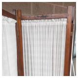 Vintage 4-panel Folding Privacy Screen