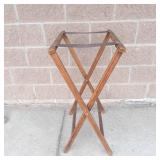 Vintage Foldable Hardwood Butler