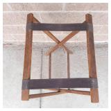 Vintage Foldable Hardwood Butler
