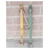 Antique Wooden Singletree Yokes (Lot of 2)