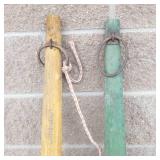 Antique Wooden Singletree Yokes (Lot of 2)