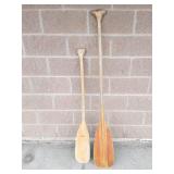 Wood Canoe Paddles (Lot of 2)