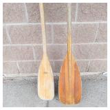 Wood Canoe Paddles (Lot of 2)
