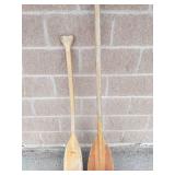 Wood Canoe Paddles (Lot of 2)