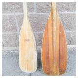 Wood Canoe Paddles (Lot of 2)